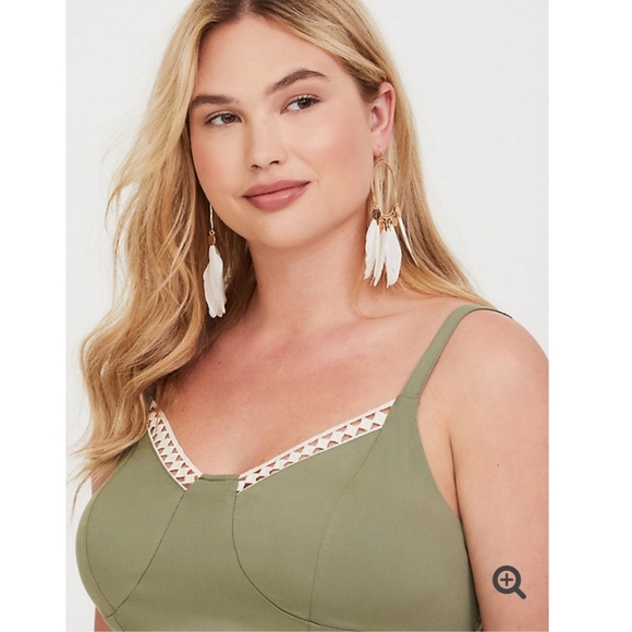 Torrid - Olive lace cami - Picture 4 of 7
